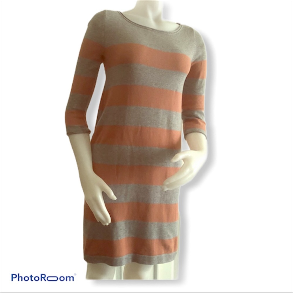 🍓H&M Sweater Dress Gray Orange XS